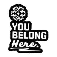 Power Pass You Belong Here Sticker by Purgatory
