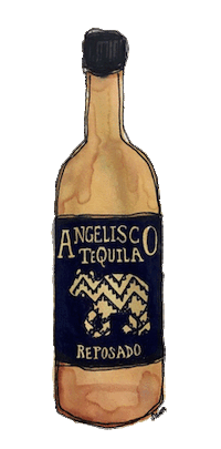 los angeles mexico Sticker by Pretty Whiskey / Alex Sautter