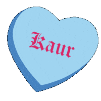 Valentine Blue Heart Sticker by shernistreetwear