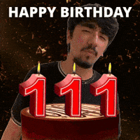 111Th Birthday GIF