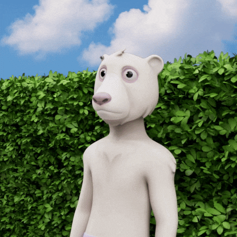 Hide Bushes GIF by Okay Bears