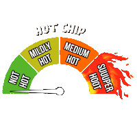 hot-chip fire spicy burning chilli Sticker