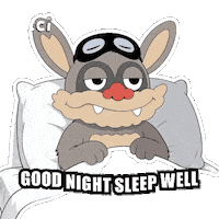 Tired Good Night Sticker