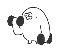 loli-san workout training bodybuilding bicep Sticker