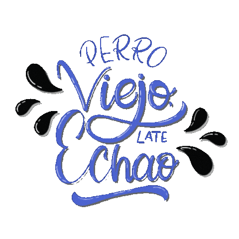 lachomeilustra perro late viejo llano Sticker