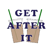 stuckbyzoe_ happy coffee morning motivation Sticker