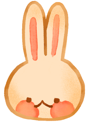 Rabbit Doodle Sticker