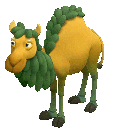 3D Camel Sticker by Melsoft