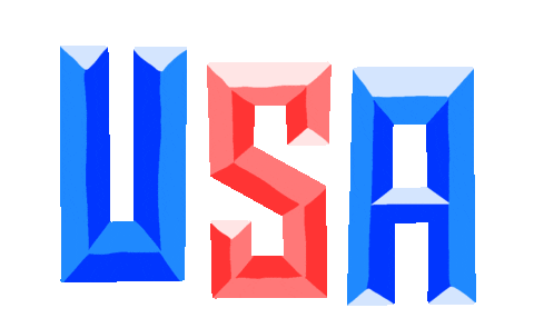 United States Sparkle Sticker by coopidydoopidy