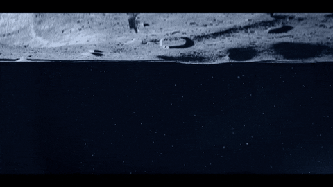hokusfilm giphyupload space moon moonwalk GIF