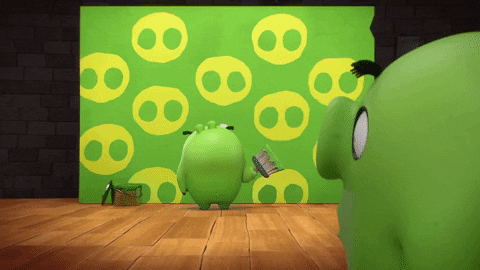 painting awww GIF by Angry Birds