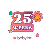 Baby 25 Weeks Pregnant Sticker by Babylist