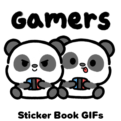 Playing Video Games Sticker by Sticker Book iOS GIFs