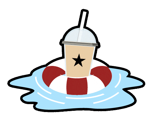 On The Move Swimming Sticker by Mugg & Bean