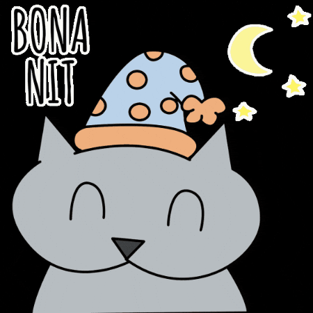 PacoBancal gato luna buenas noches noche GIF