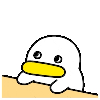 420gram00 tired character duck 캐릭터 Sticker