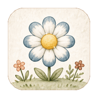Cute Flower Sticker