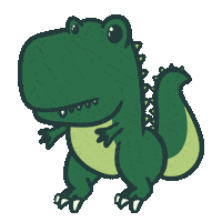 ToranaPH confused dino confuso pregunta Sticker