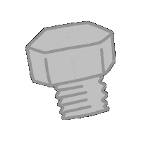 Bolt Screw Sticker by touyoneji