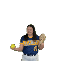Clarke Softball Sticker by Clarke University
