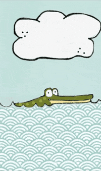 Water Floating GIF by Kimmy Ramone