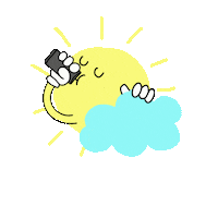 AdrienEbner beer sun rain bier Sticker