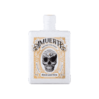 Delea white gin amuerte cocagin Sticker