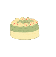 Baking Sponge Cake Sticker by blackmilkcereal