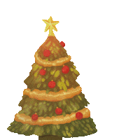 Christmas Tree Hoorayheroes Sticker by Hooray Studios