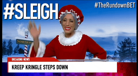 santa claus lol GIF by The Rundown with Robin Thede