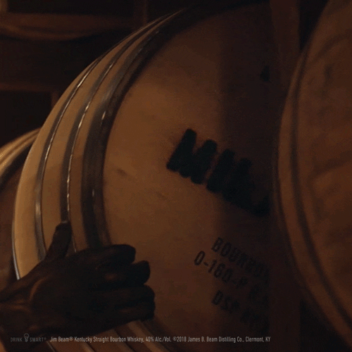 whiskey barrel GIF by JimBeam