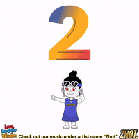 Numero Dos Number Two GIF by Zhotcita