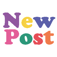 New Post Colors Sticker by Miguelgarest