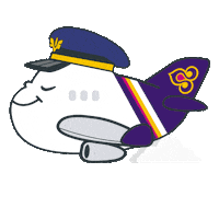travel flying Sticker by Thai Airways