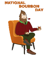 National Bourbon Day Sticker by DrSquatchSoapCo