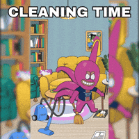 Cleaning Octopus GIF by Octo Gaming