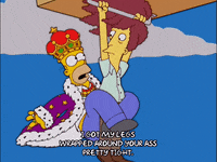 flying homer simpson GIF