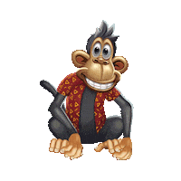 Monkey Jungle Sticker by Play'n GO