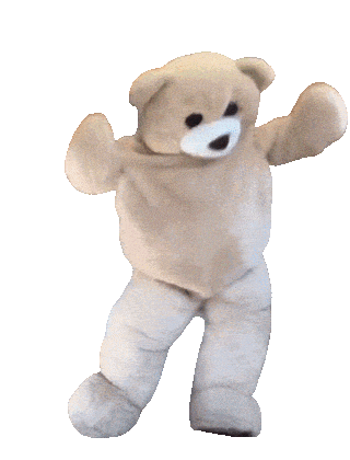 Happy Teddy Bear Sticker by Projekt-AI