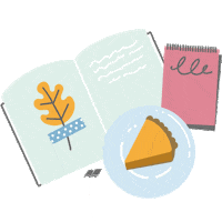 Fall Book Sticker by AbekaHomeschool