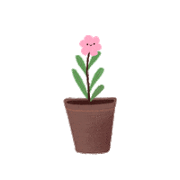 Flower Pot Pink Sticker