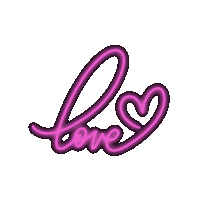 NaeLetters love neon glow shake Sticker