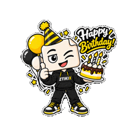 Celebrate Happy Birthday Sticker by ZTIKIX