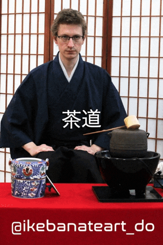 ikebanateart_do giphyupload 茶道 teaceremony ikebanateartdo GIF