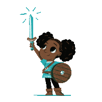 Girl Win Sticker