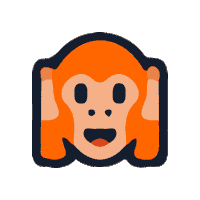 Emoji Monkey Sticker