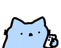 Cat Hello GIF by sillynub