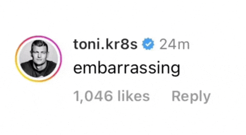 Toni Kroos Embarras GIF
