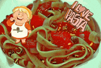 Pasta Spaghetti GIF by GIF IT UP