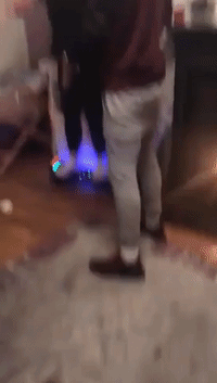 Irish Woman Attempts a Hoverboard for First Time
